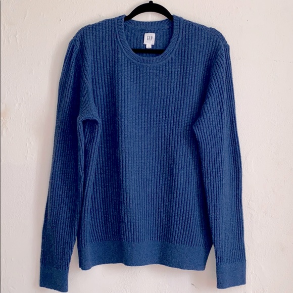 🎁SOLD🎁Gap Men’s Crewneck Sweater Fine Wool  Sz L - Picture 2 of 5